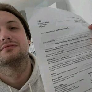 Pass Theory Test Certificate